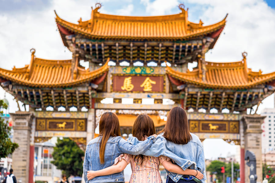 Vacaciones en familia visitando china.